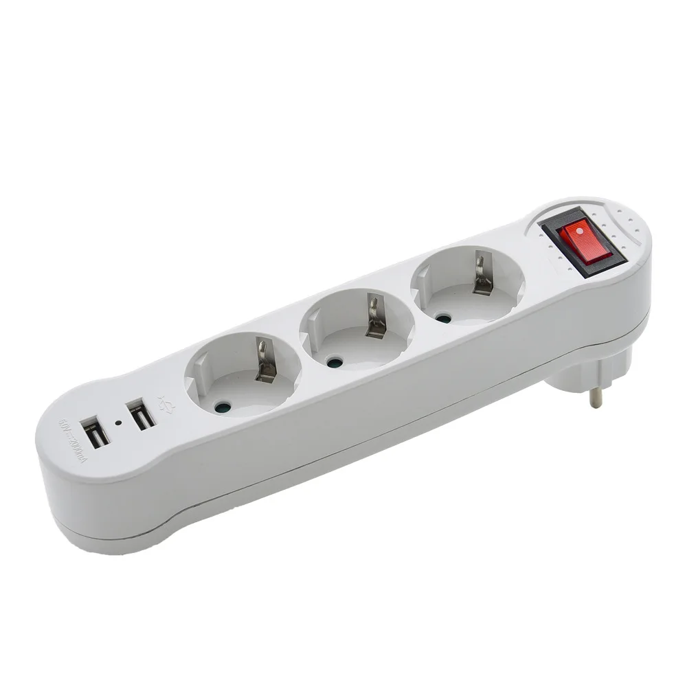 

16A EU Standard Conversion Socket Wireless Socket German Style European Type Conversion Plug 1 TO 3 Way Power Adapter Socket