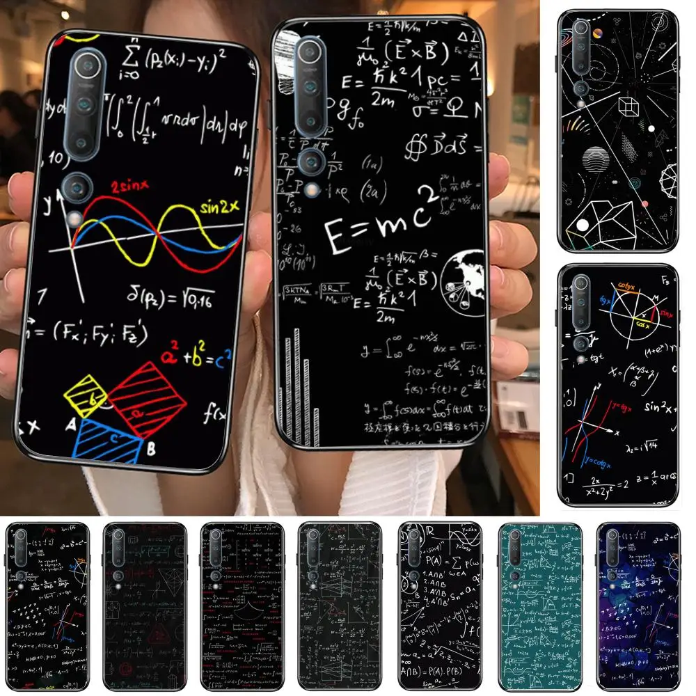 

Advanced mathematical formula Phone Case For xiaomi mi11 5g 10 liti Ultra 9Pro SE 3 8 Note Anime Black Cover Silicone Back Prett