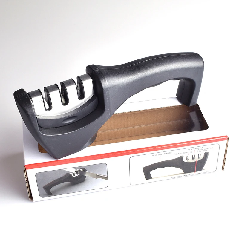 

Knife Sharpener 3 Stages Professional Whetstone Household Kitchen Tungsten Diamond Ceramic Sharp Grinder Chef Accessories Tool