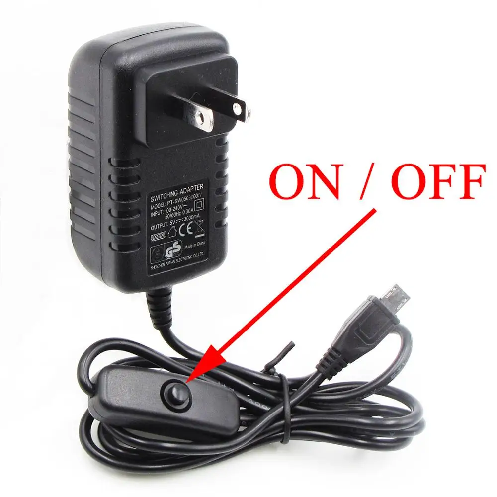 5V3A 5 V/3A Raspberry Pi 3 Model B+ плюс Мощность адаптер USB Зарядное устройство PSU Питание блок Источники питания переключения разъем адаптера - Цвет: US plug