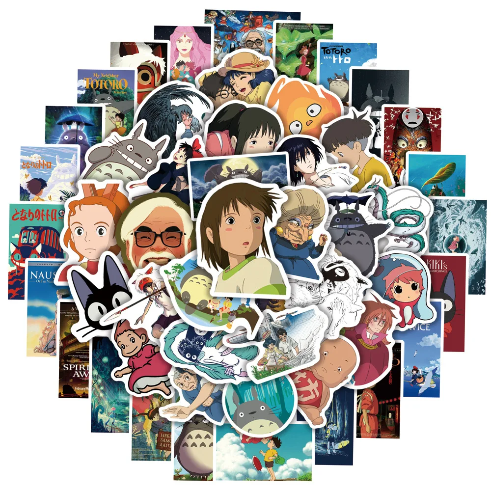 

10 / 30 / 50pcs Hayao Miyazaki Animation Graffiti Sticker DIY Luggage Guita Star Animation Colorful Sticker Waterproof Wholesale