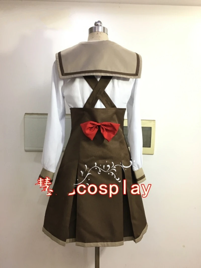

Anime Bakemonogatari Monstory Sengoku Nadeko Cosplay Costume Top Skirt Tie Bag Wig Cosplay Uniform Halloween Costumes for Women