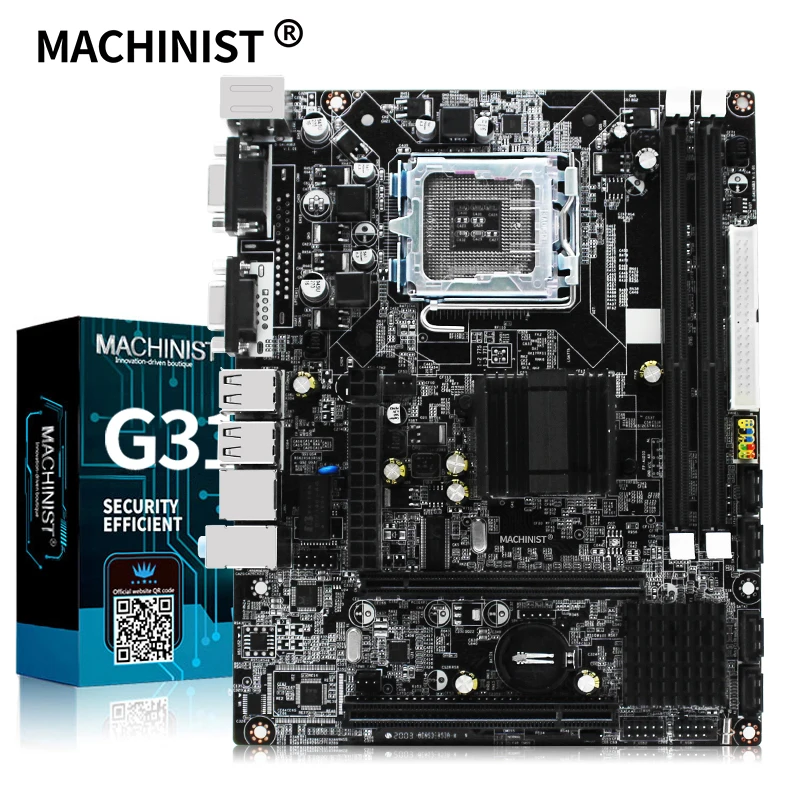 MACHINIST G31 материнская плата Socket LGA 775 771 Поддержка процессора Intel Core 2 и оперативной