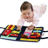 montessori baby toy dressing board bag basic life skills training toys for toddler preschool self care ability training unisex