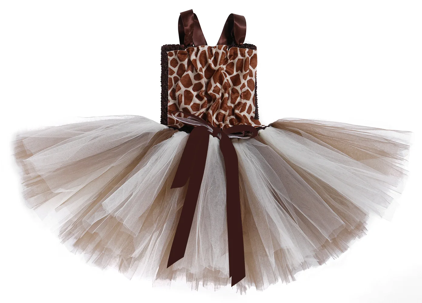 Giraffe Girl Tutu Dress With Matching Headband Set Baby Kids Cute Animal Role Play Costume Outfit Clothes For Halloween Birthday |