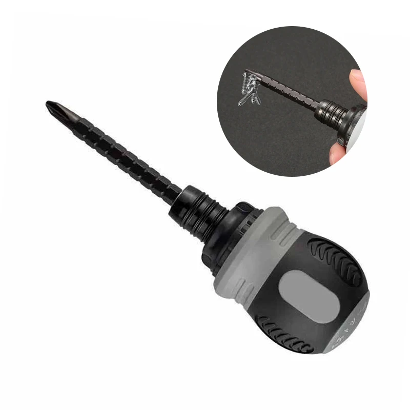 

Двухцелевая отвертка с храповым механизмом CRV, мини-отвертка с храповым механизмом, экономия труда, двойная головка, ручные инструменты для ...