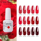 Гель-лак для ногтей Clou Beaute, 15 мл, красные цвета, серия, Новое поступление, розовый, красный, лак для ногтей, гибридный, отмачиваемый, Гель-лак для маникюра
