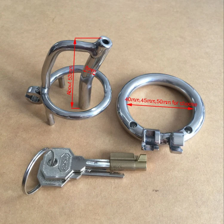 Нержавеющая сталь Мужской Целомудрие устройство с катетером клетка для пениса