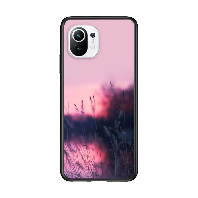 

Butterfly Dandelion Cute for Xiaomi Mi 11 10T Note 10 Ultra 5G 9 9T SE 8 A3 A2 A1 6X Pro Play F1 Lite 5G Black Phone Case