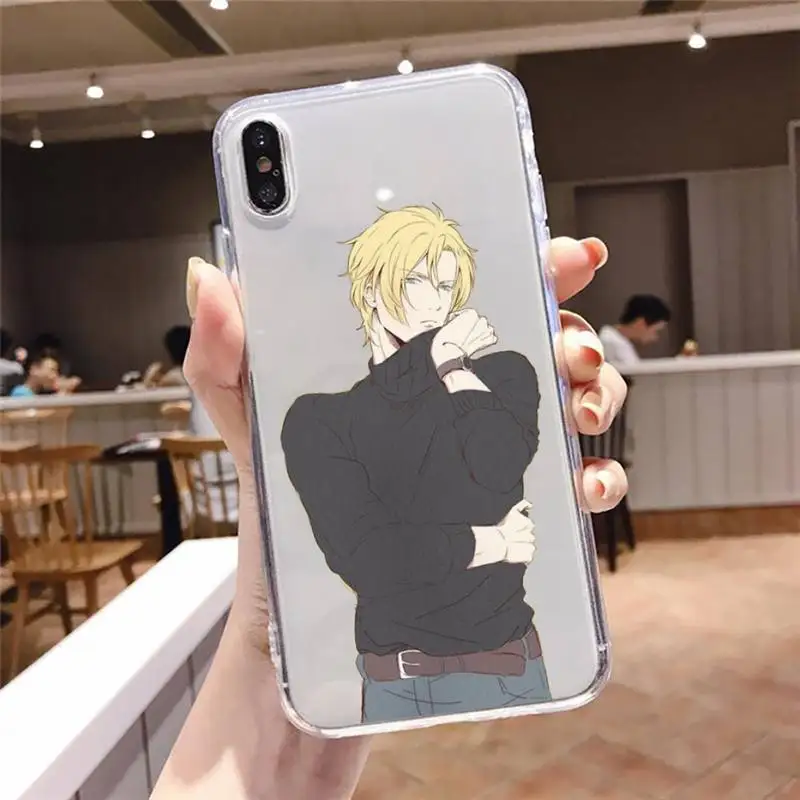 

Anime Banana Fish Phone Case Transparent soft For iphone 5 5s 5c se 6 6s 7 8 11 12 plus mini x xs xr pro max