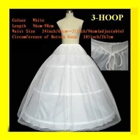 free shipping hot sale 50 off 3 hoop ball gown bone full crinoline petticoat wedding skirt slip h 3