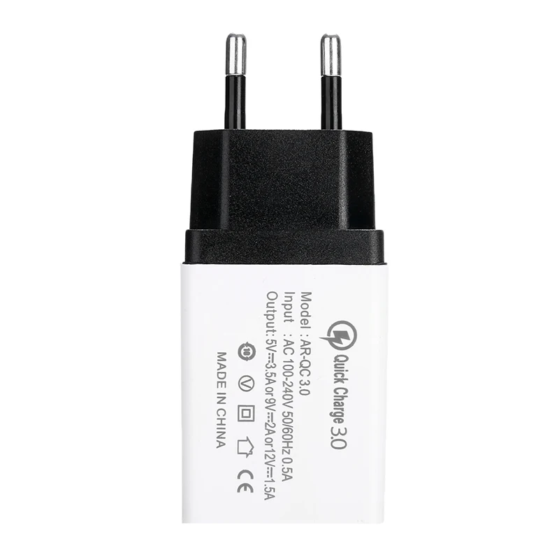 3 0 18 Вт смарт IC мобильный телефон в 4 раза быстрее Зарядное устройство USB ЕС вилка