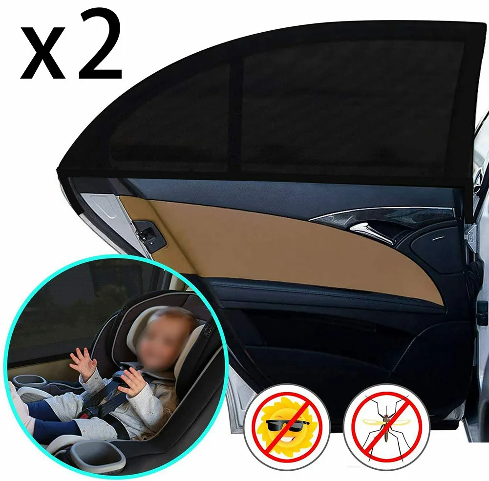 

Kids Sun Shade Black Universal Blocker Car Children Cover Polyester Protector