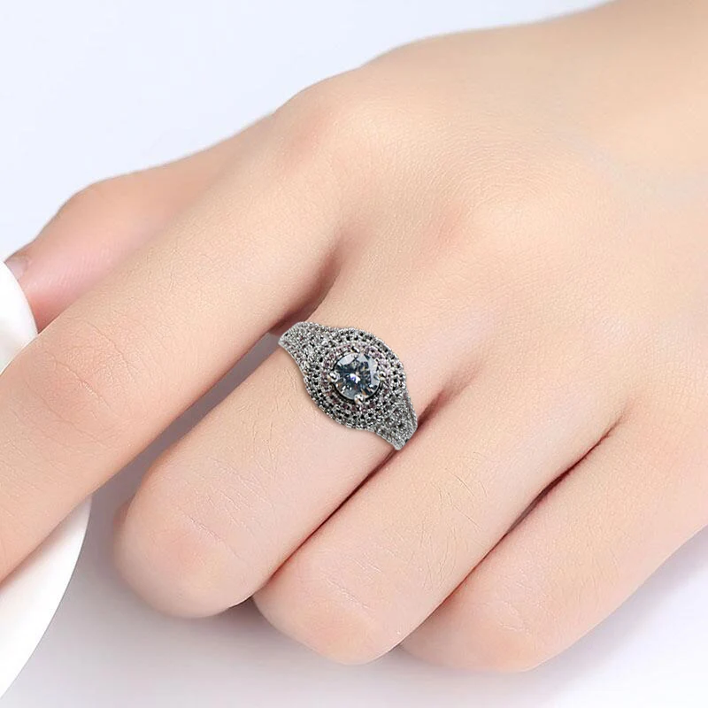 

Bague Ringen Geometry Silver 925 Jewelry Gemstone Ring for Women Charms Elegant Engagement Gift Luxury Design Size6-10 Wholesale
