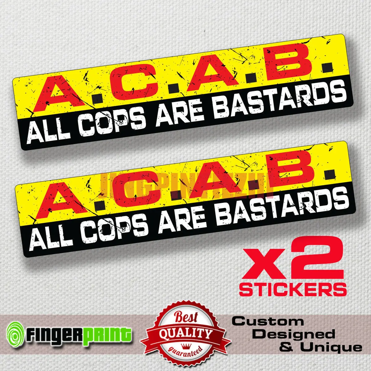 Креативные автомобильные наклейки A.C.A.B. Виниловая наклейка Jdm забавный бампер