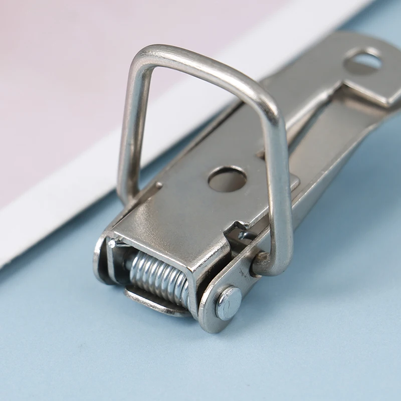 

3Pcs/Set Spring Loaded Latch Catch Toggle Iron Hasps For Sliding Door Window