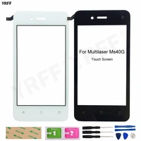 new mobile phone touch screens for multilaser ms40g touch digitizer panel lens sensor phone repair parts free tools 3m glue