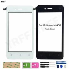 New Mobile Phone Touch Screens For Multilaser Ms40G Touch Digitizer Panel Lens Sensor Phone Repair Parts Free Tools 3M Glue