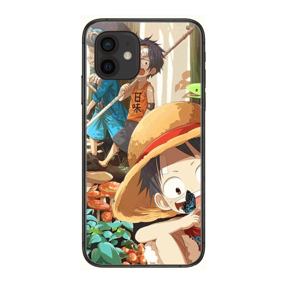 

Anime Style Phone Case cover For iphone 12 pro max 11 8 7 6 s XR PLUS X XS SE 2020 mini black cell shell