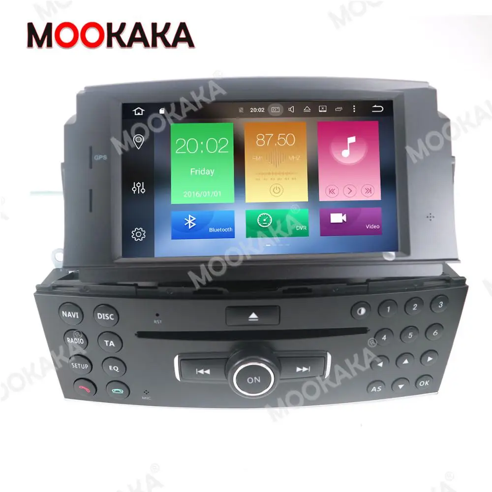 Автомобильный радиоплеер на Android 10 0 2 + 16 ГБ GPS навигация для BENZ C Class C180/C200/C230 W204