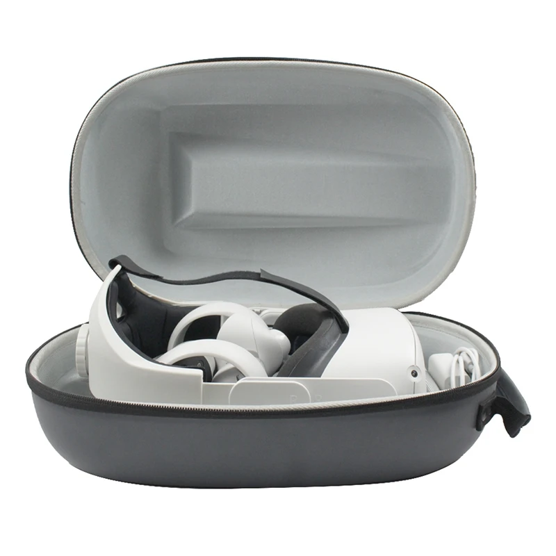 

1 Pcs Storage Bag Travel Protective Case Carrying Box & 1 Pcs 5M Charger Cable for Oculus Quest