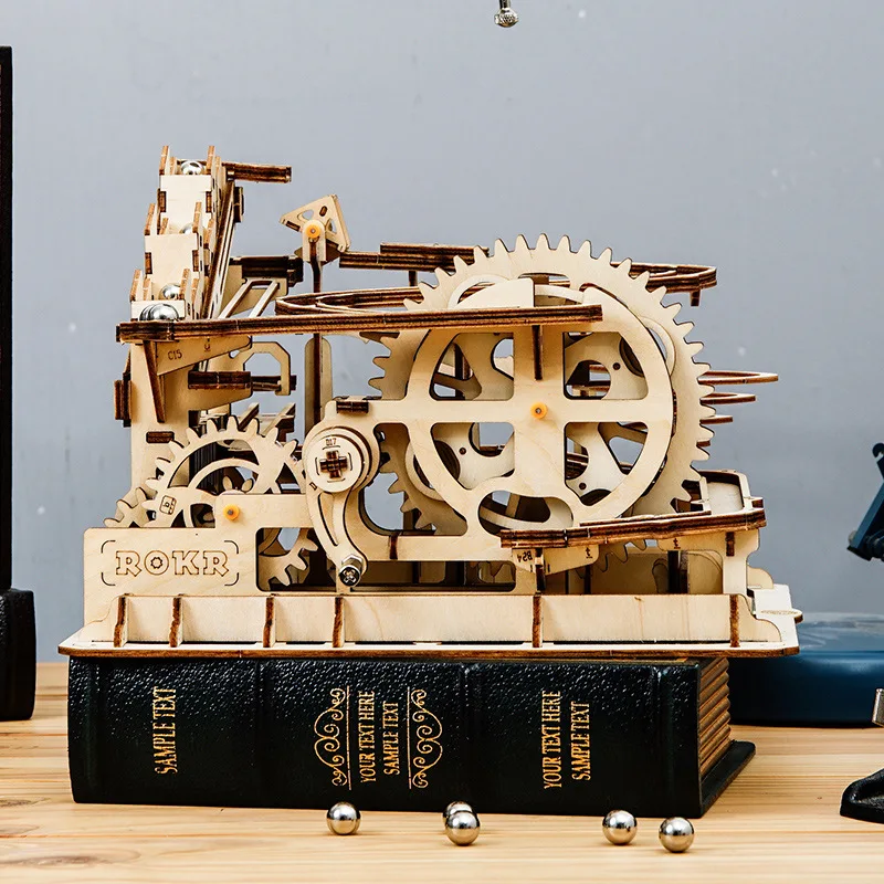 

Robotime DIY 3D Wooden Mechanical Puzzle Model Building Kits Laser Cutting Action by Clockwork Gift Toys for Children LG/LK/AM