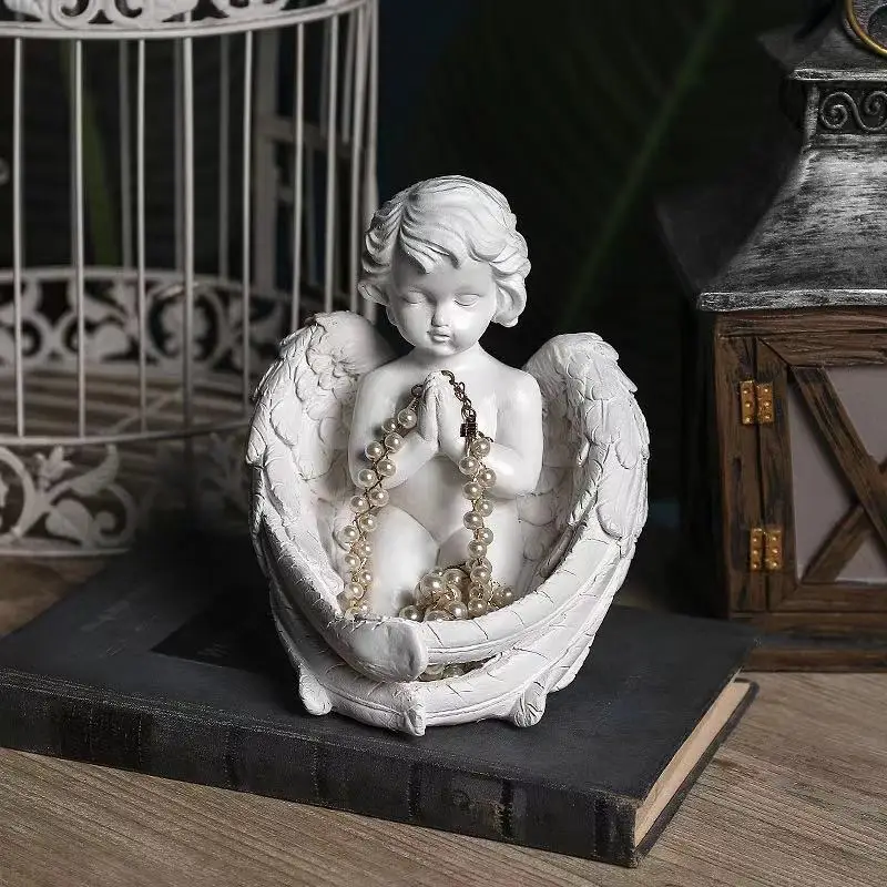 

Wings angel bedroom study children's room small ornaments lovely angel resin handicraft ornaments shop