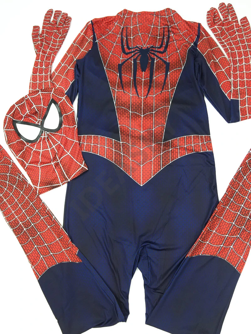 Маскарадные костюмы на Хэллоуин для мужчин взрослых Человек паук raimi zentai костюм 3d