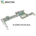 NOKOTION для HP Spectre X360 13-4000 материнская плата для ноутбука SR2EY I5-6200U CPU 8G Ram DAY0DDMBAE0 828826-601 828826-001 828826-501