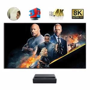 Горячая Распродажа 2022 года! ALR рассесветильник вающий свет отклоняющий CLR PET Черный кристаллический экран с рамкой для проектора 60-120 дюймов для ультракороткого проектора UST