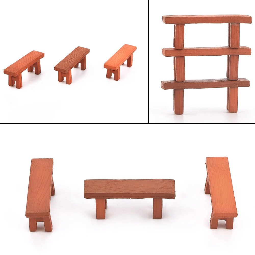 Миниатюрное настольное кресло модель мебели игрушки для украшения кукольного