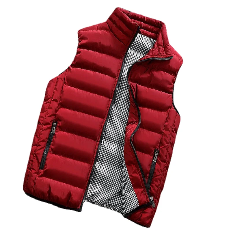 

Hot Autumn Winter Vest Men's Fashion Casual Slim Sleeveless Vest Colorful Lovers Couple Waistcoat Male Waterproof Weste Jacket