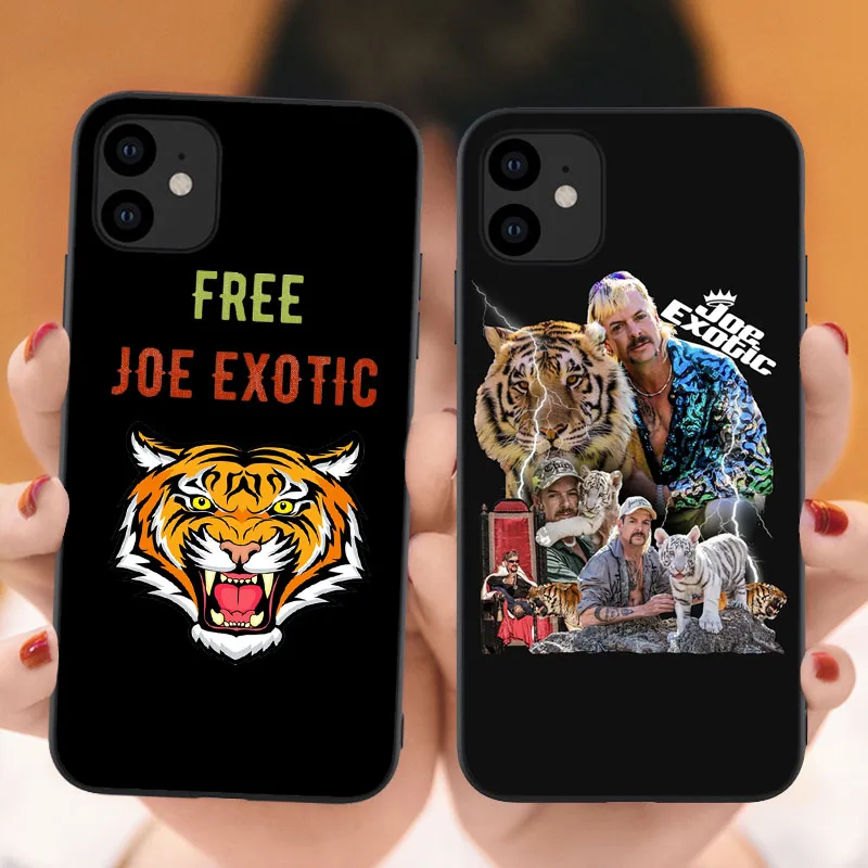 Джо экзотические черный чехол для телефона из мягкого ТПУ iPhone 11 SE 5 5S 6 6s 7 8 plus X XS MAX