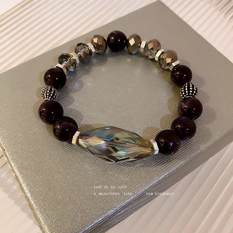 

2021 Trendy New Crystal Geometric Bracelets For Women Niche Retro Elegant Bracelet On Hand Jewelry Gifts For Friends