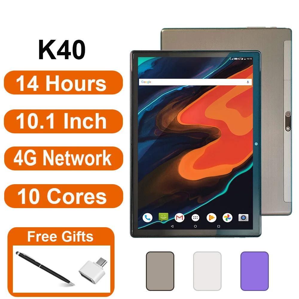 Планшет 4G 10 1 дюйма Android 14 часов автономной работы ядер игровой GPS-планшет MT6797