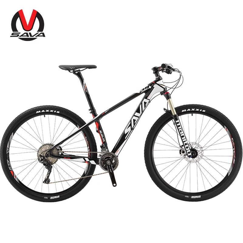 SAVA Vtt велосипед 29 дюймов углеродное волокно горный mtb мужской углеродный с SHIMANO DEORE
