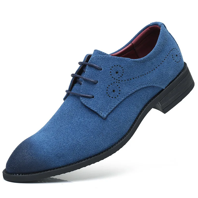 

2018 Fashion Men'S Shoes High Quality Scrub Leather Men'S Casual Shoes Extra Large Size Lace British Men'S Shoes 38-48