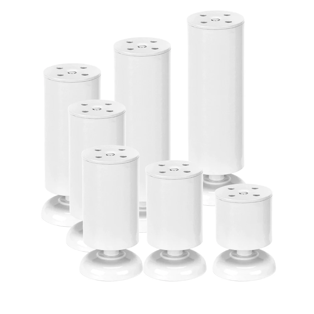 

4PCS 10CM Height Stainless Steel Adjustable Furniture Legs White Cabinet Table Bed Sofa Feet