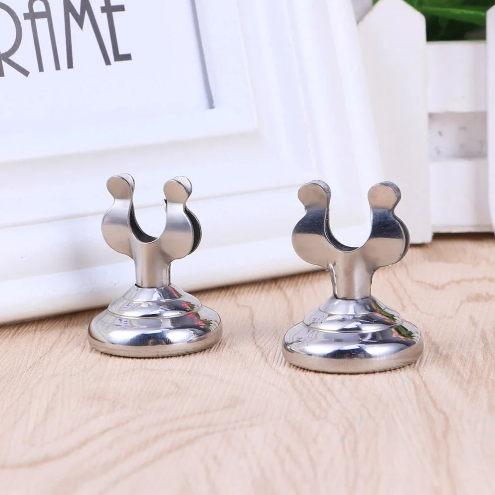 

6 pcs/Package Stainless Steel Menu Stand Menu Place Holder Meal Holder for Restaurant