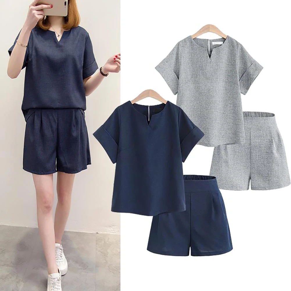 Комплект из двух предметов Женский офисный костюм повседневная хлопковая