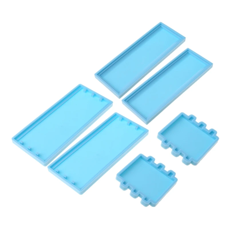 

1 Set Domino Storage Box Epoxy Resin Mold Container Silicone Mould DIY Crafts Casting Tools