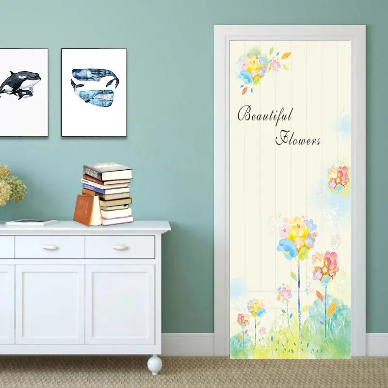 90x200 см японские забавные виниловые наклейки на дверь СУПЕРМЕНА для гостиной