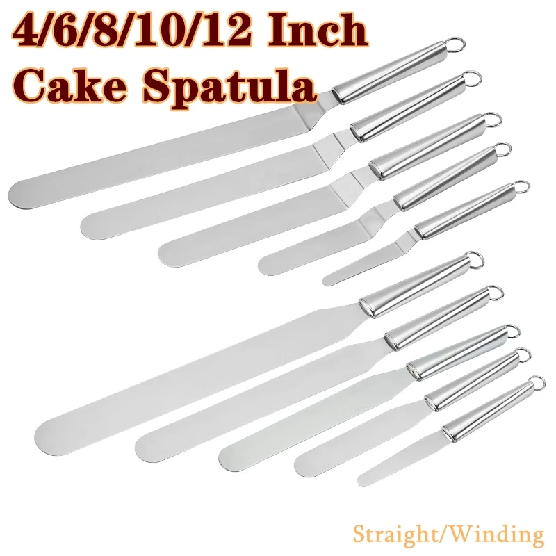 Шпатель для торта из нержавеющей стали 4/6/8/3/8 дюймов нож глазировки сливочным