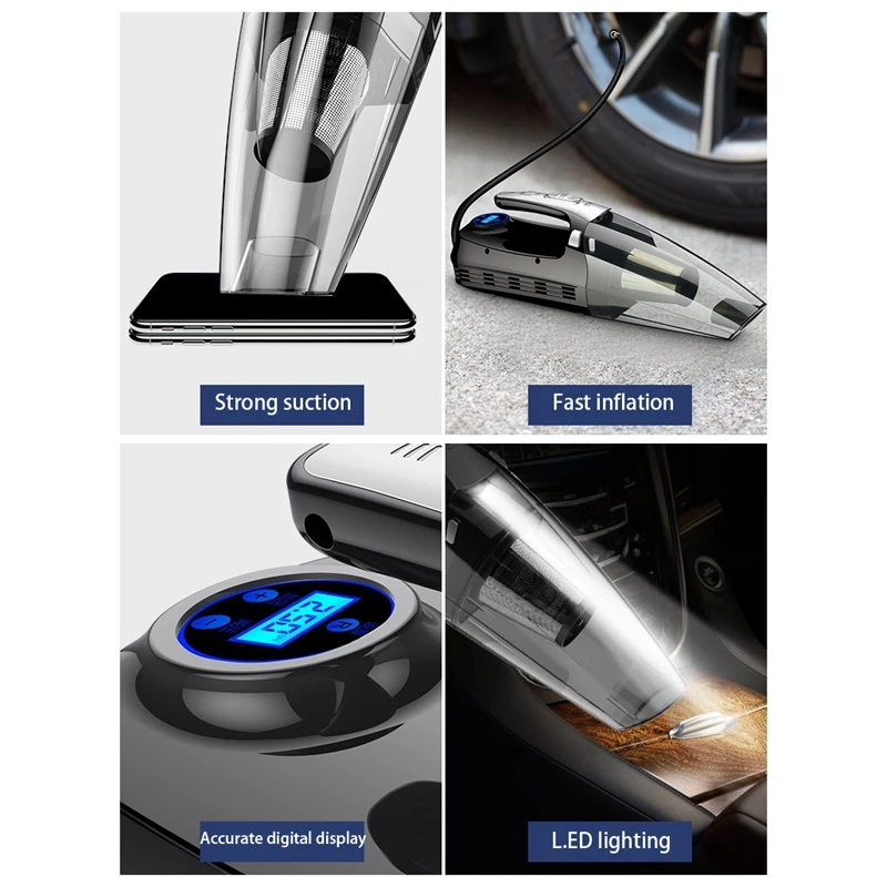 150PSI ручной пылесос цифровой автомобильный воздушный компрессор насос с