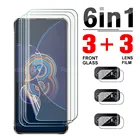 Гидрогелевая защитная пленка 6 в 1 для Asus Zenfone 8, флип-стекло для камеры Zenfone8 8, флип дзен-фон, Защитная пленка для экрана HD