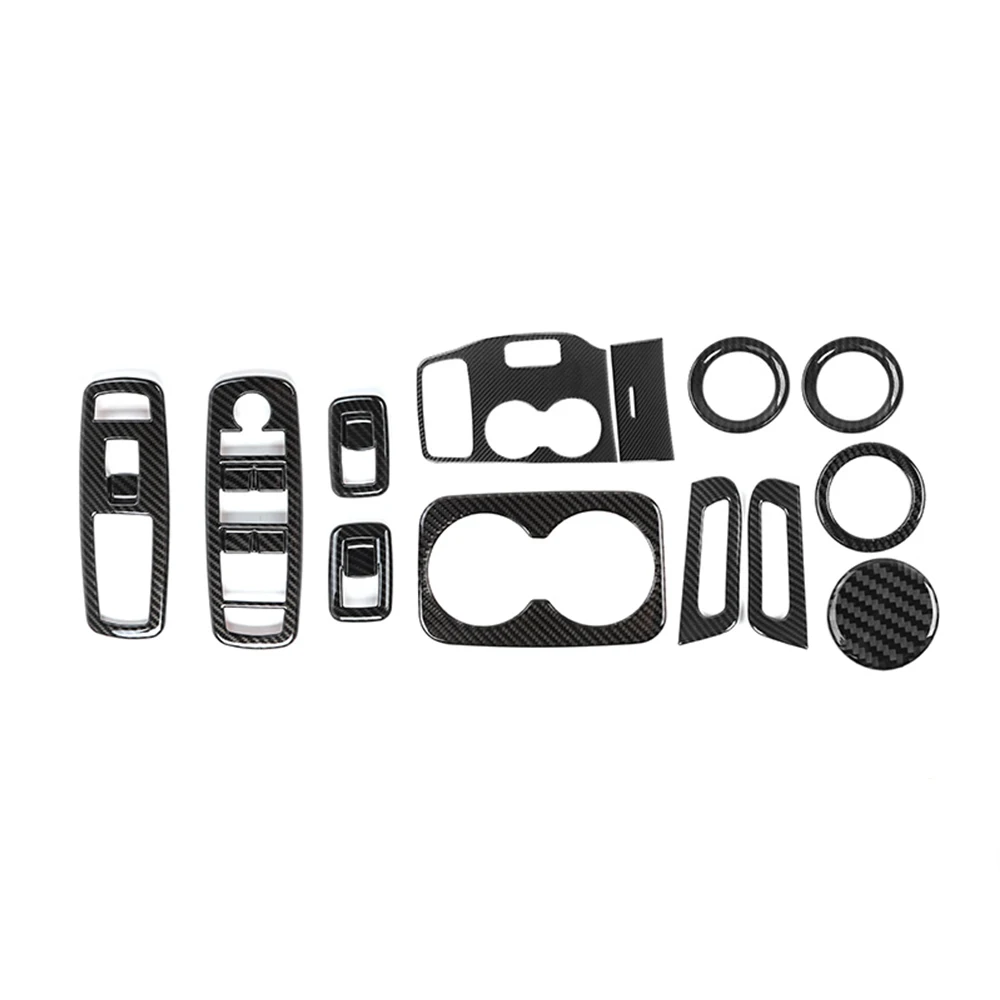 

Для Jeep Grand Cherokee 2014-2020 2021 2022 2023, комплект внутреннего костюма центральной консоли, декоративные наклейки, отделка, аксессуары для салона автомобиля