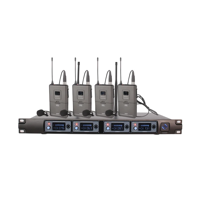 Professional UHF One For four Handheld Wireless Microphone Headset Mikrofon Stage KTV Outdoor Karaoke Lecture Party Church | Электроника