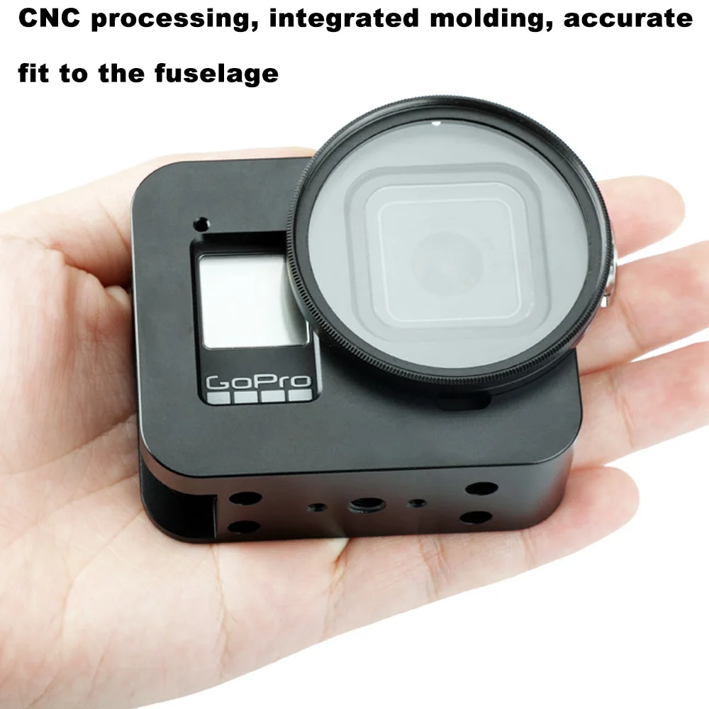 Чехол JINSERTA из алюминиевого сплава для Gopro 8 защитный чехол с защитой от падения
