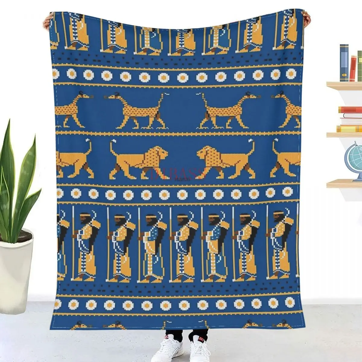 

Ancient Knits - Babylon 3D Printed Flannel Throw Blanket，Super Warm Quilt Throw Blankets for Bedding Travel Bedding