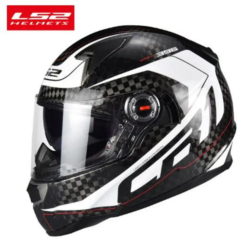 LS2 FF396 из углеродистого волокна с полным покрытием уход за кожей лица moto rcycle шлем мужские гонки moto Casco capacete ls2 шлем с двойным объективом ECE Сертификация